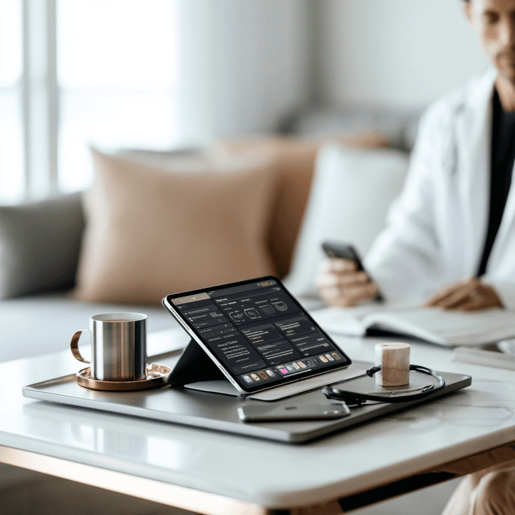 Premium luxury healthcare environment — the Avelion brand story